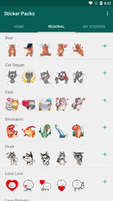 Sticker Packs android App screenshot 0